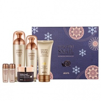 SKIN79 Vánoční sada luxusní kosmetiky Golden Snail Prestige Essentials Set