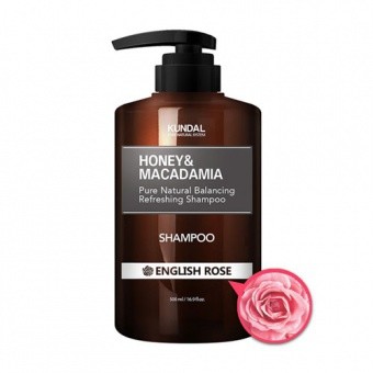 KUNDAL Šampon s anglickou růží Honey&Macadamia Shampoo English Rose 500ml