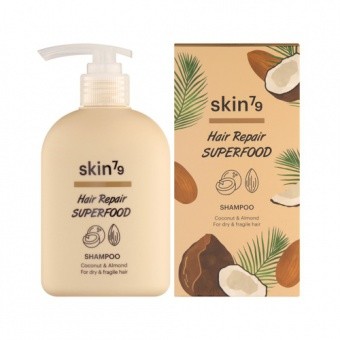 SKIN79 Šampon pro suché a lámavé vlasy Hair Repair Superfood Shampoo Coconut & Almond 230ml