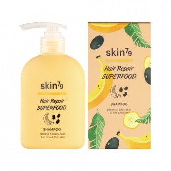 SKIN79 Šampon pro jemné a řídké Hair Repair Superfood Shampoo Banana & Black Bean 230ml