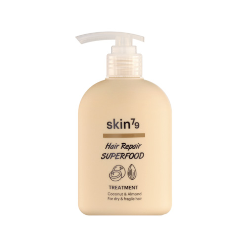 SKIN79 Kondicionér pro suché a lámavé vlasy Hair Repair Superfood Treatment Coconut & Almond 230ml