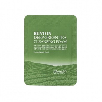 BENTON Čistící pěna na obličej Deep Green Tea Cleansing Foam  1,2g TESTER