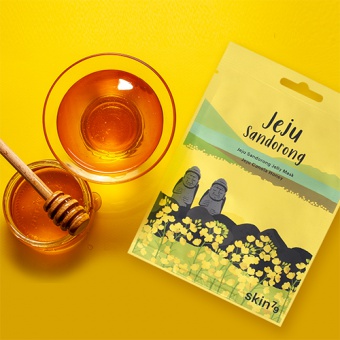 SKIN79 Vyživující látková maska s medem Jeju Sandorong Jelly Mask – Jeju Canola Honey 33 ml