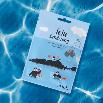 SKIN79 Omlazující látková maska z mořských řas Jeju Sandorong Jelly Mask – Jeju Seaweed 33 ml